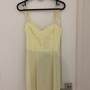 Aritzia Wilfred Yellow Dress Size 0